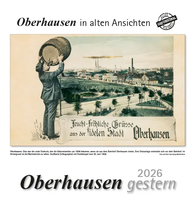 Cover: 9783961666980 | Oberhausen gestern 2026 | Oberhausen in alten Ansichten | Kalender