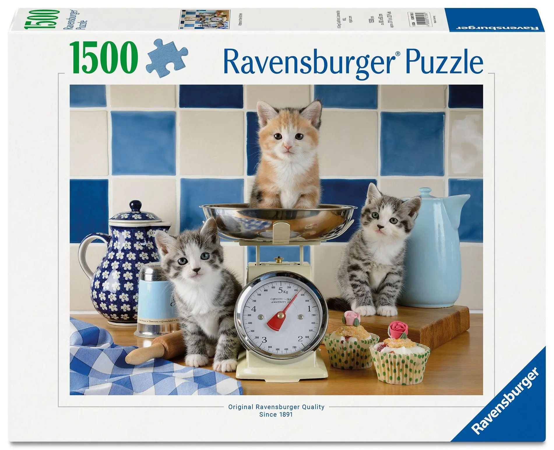 Cover: 4005555017080 | Erwachsenenpuzzle 1500 Teile - Kätzchen in der Küche | Spiel | Deutsch