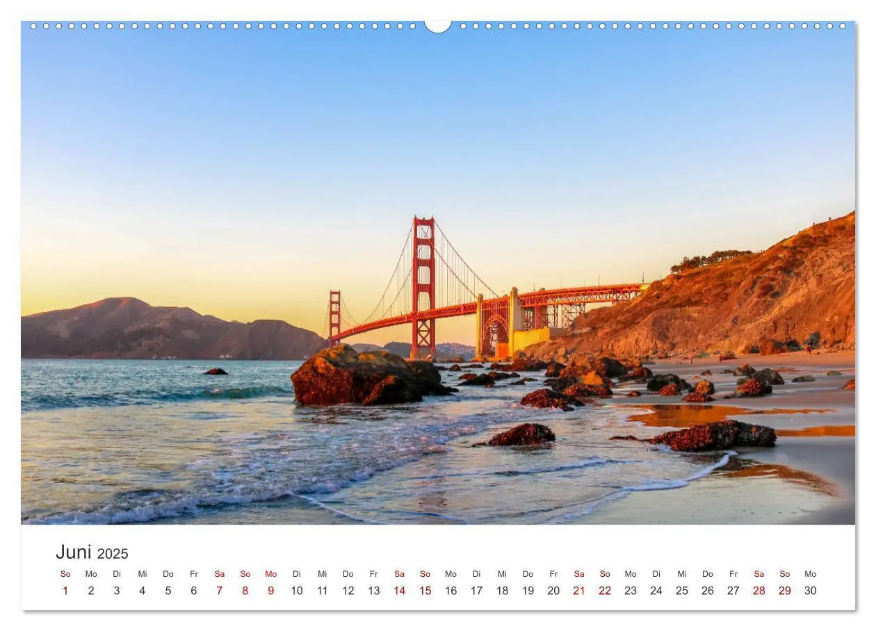 Bild: 9783435007080 | San Francisco - Die Heimat der Golden Gate Bridge. (Wandkalender...