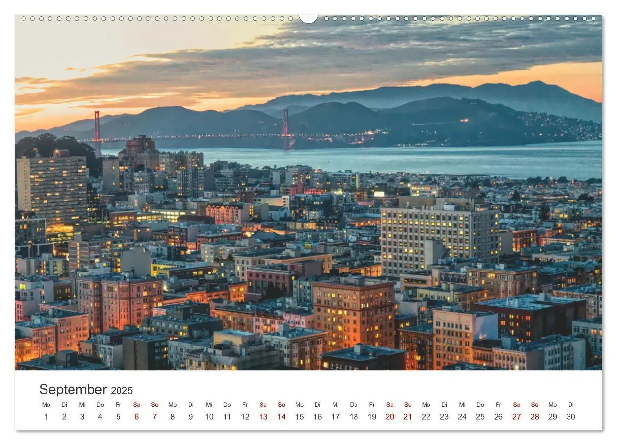 Bild: 9783435007080 | San Francisco - Die Heimat der Golden Gate Bridge. (Wandkalender...