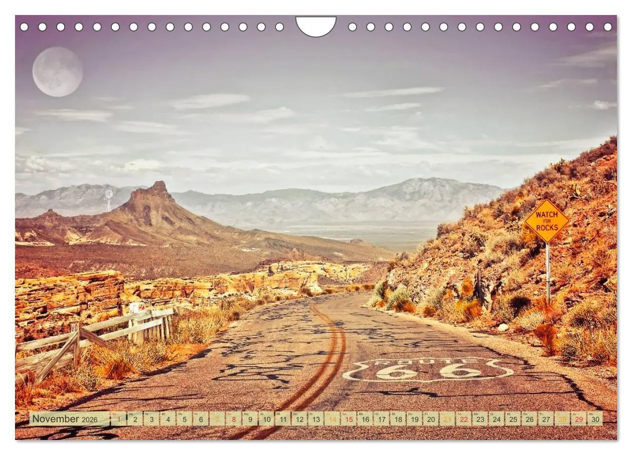 Bild: 9783457957080 | Nostalgie auf 2451 Meilen - Route 66 (Wandkalender 2026 DIN A4...