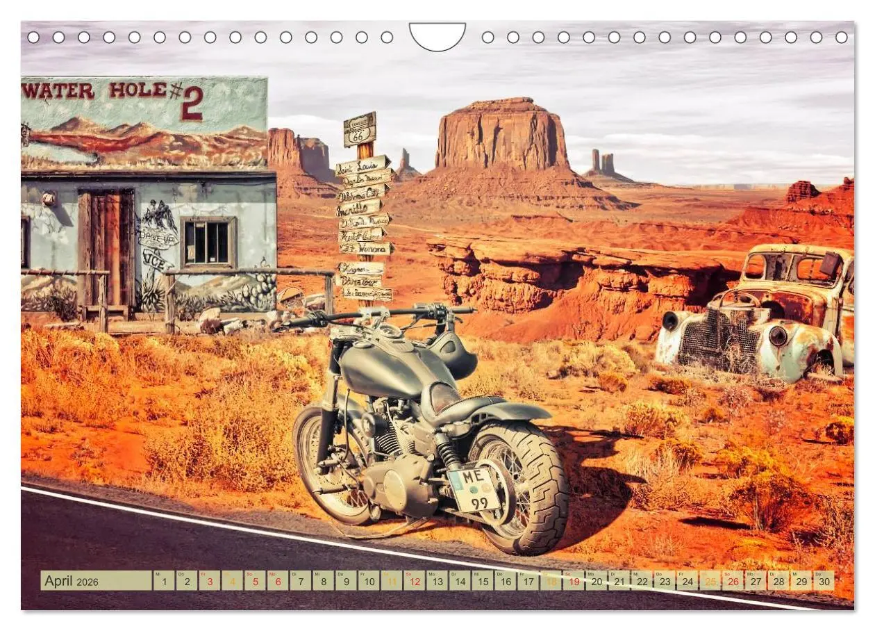 Bild: 9783457957080 | Nostalgie auf 2451 Meilen - Route 66 (Wandkalender 2026 DIN A4...