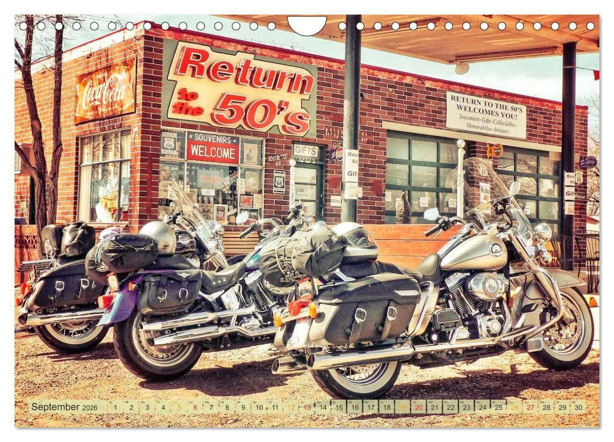 Bild: 9783457957080 | Nostalgie auf 2451 Meilen - Route 66 (Wandkalender 2026 DIN A4...