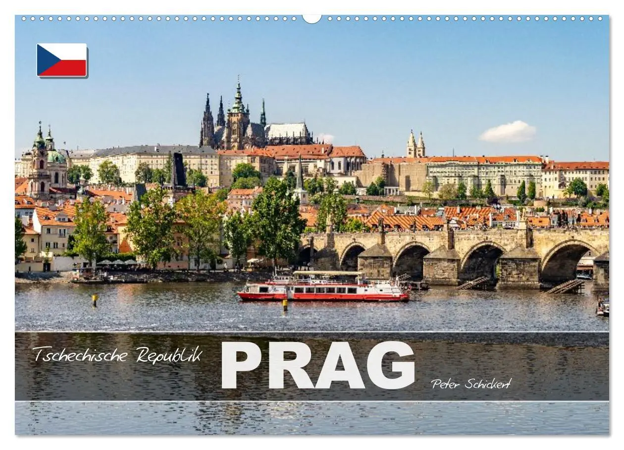 Cover: 9783516597080 | Tschechische Republik - Prag (Wandkalender 2026 DIN A2 quer),...
