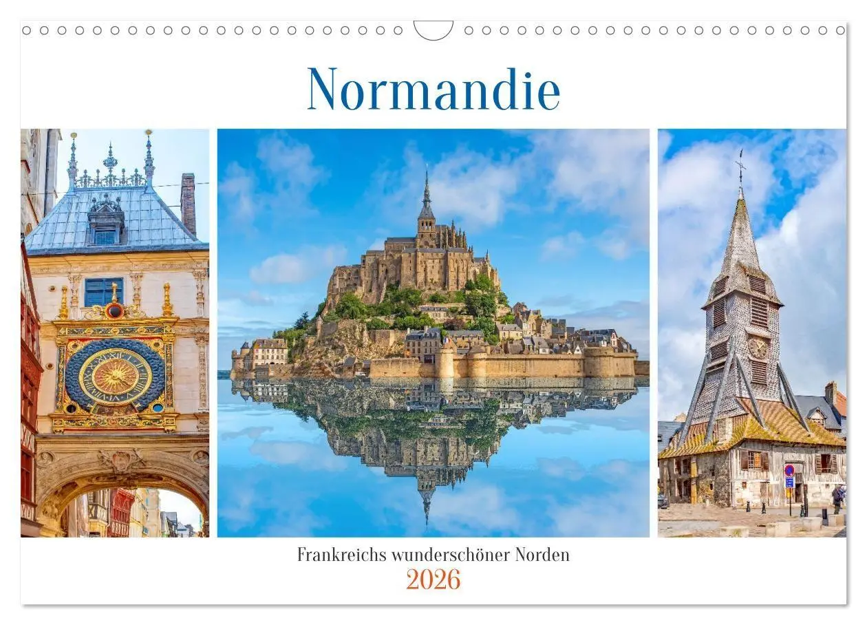 Cover: 9783516667080 | Normandie - Frankreichs wunderschöner Norden (Wandkalender 2026 DIN...