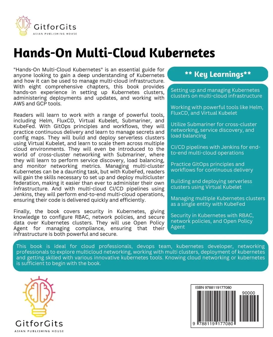 Rückseite: 9788119177080 | Hands-On Multi-Cloud Kubernetes | Joe Brian | Taschenbuch | Englisch