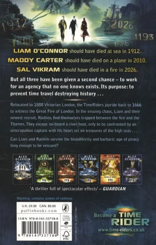 Rückseite: 9780141337180 | TimeRiders: The Pirate Kings (Book 7) | Alex Scarrow | Taschenbuch