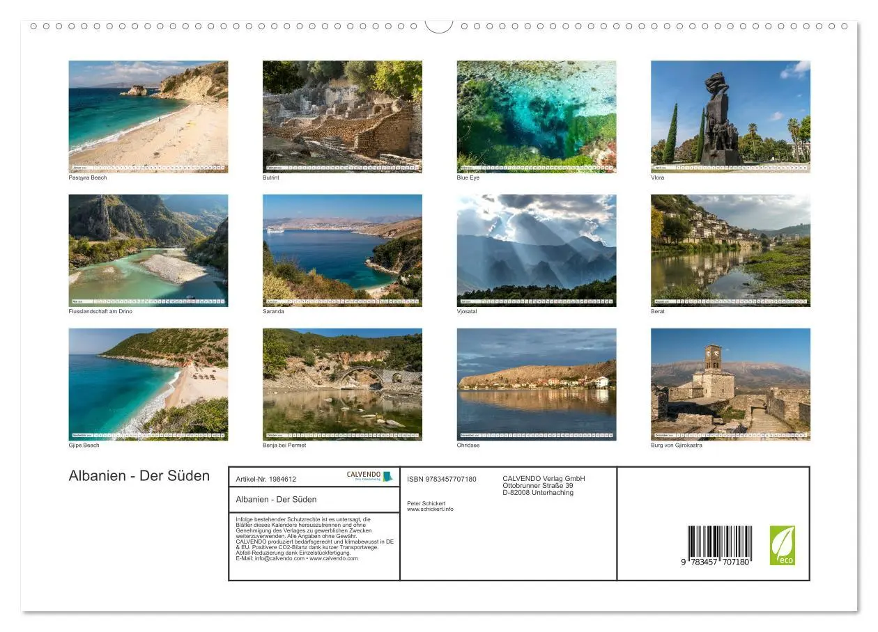 Bild: 9783457707180 | Albanien - Der Süden (hochwertiger Premium Wandkalender 2026 DIN A2...