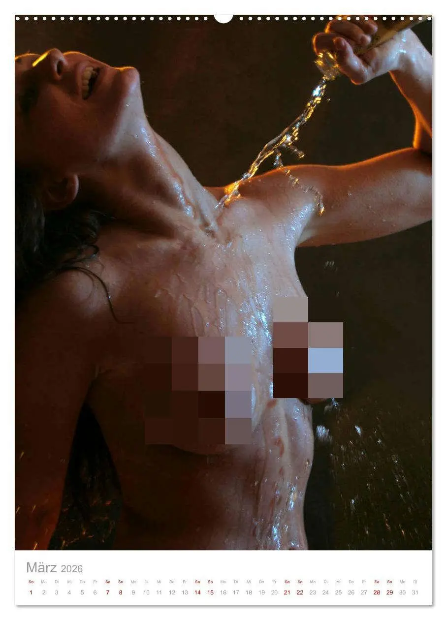 Bild: 9783516417180 | Perlenglanz - Wassertropfen auf nackter Haut (Wandkalender 2026 DIN...
