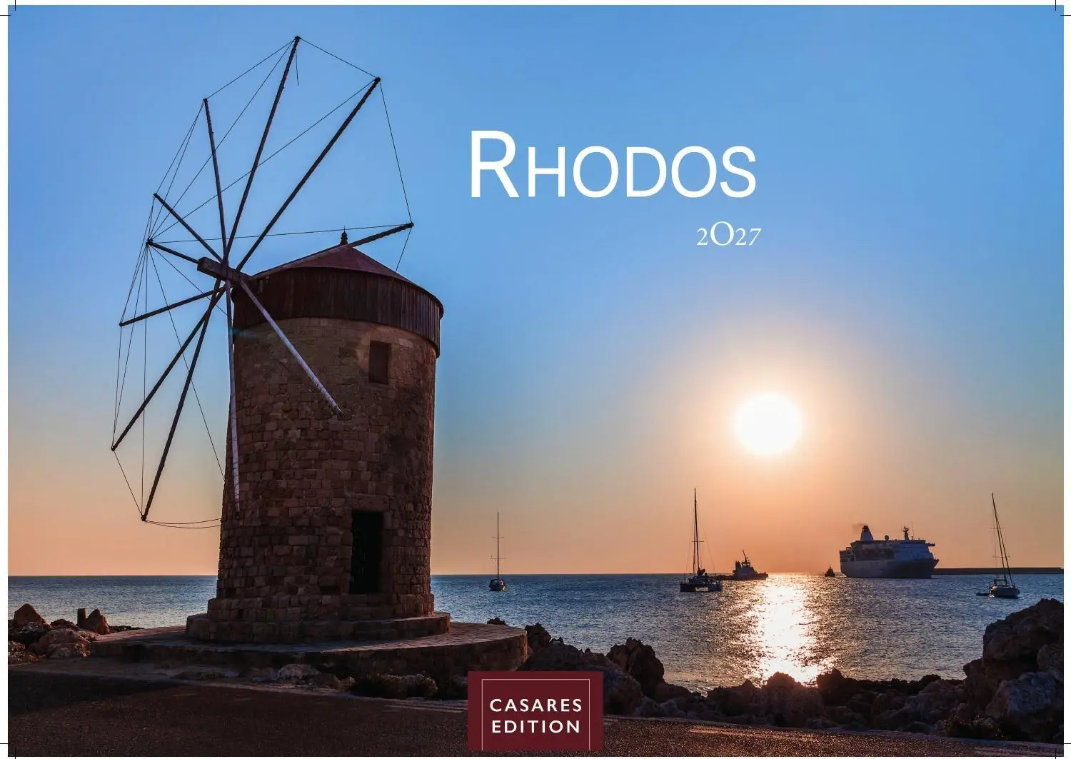 Cover: 9781835247280 | Rhodos Kalender 2027 - Wandkalender Fotokalender Griechenland...