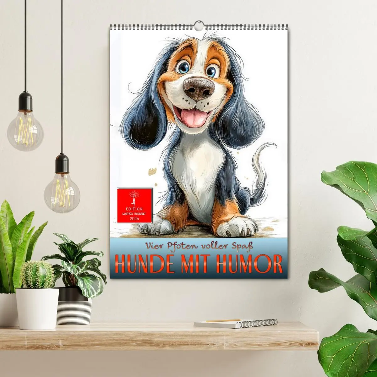 Bild: 9783457247280 | Hunde mit Humor (Wandkalender 2026 DIN A2 hoch), CALVENDO...