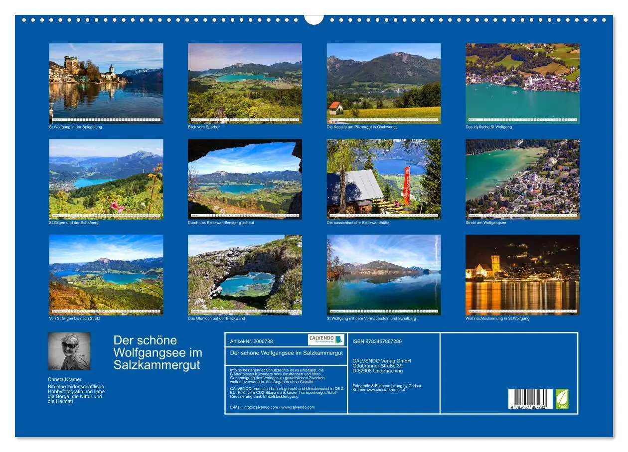 Bild: 9783457867280 | Der schöne Wolfgangsee im Salzkammergut (Wandkalender 2026 DIN A2...