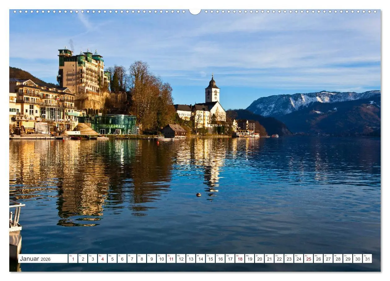 Bild: 9783457867280 | Der schöne Wolfgangsee im Salzkammergut (Wandkalender 2026 DIN A2...