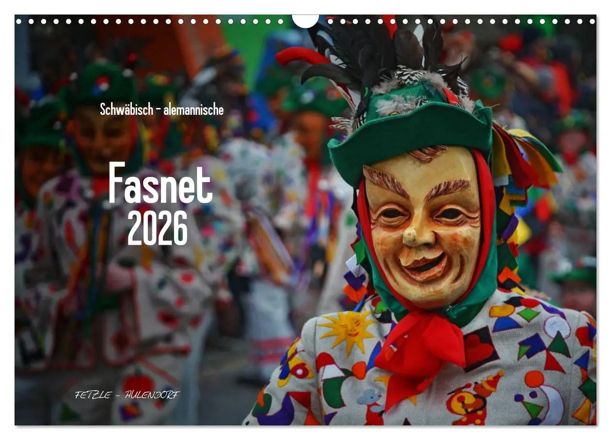 Cover: 9783516027280 | Schwäbisch alemannische Fasnet (Wandkalender 2026 DIN A3 quer),...
