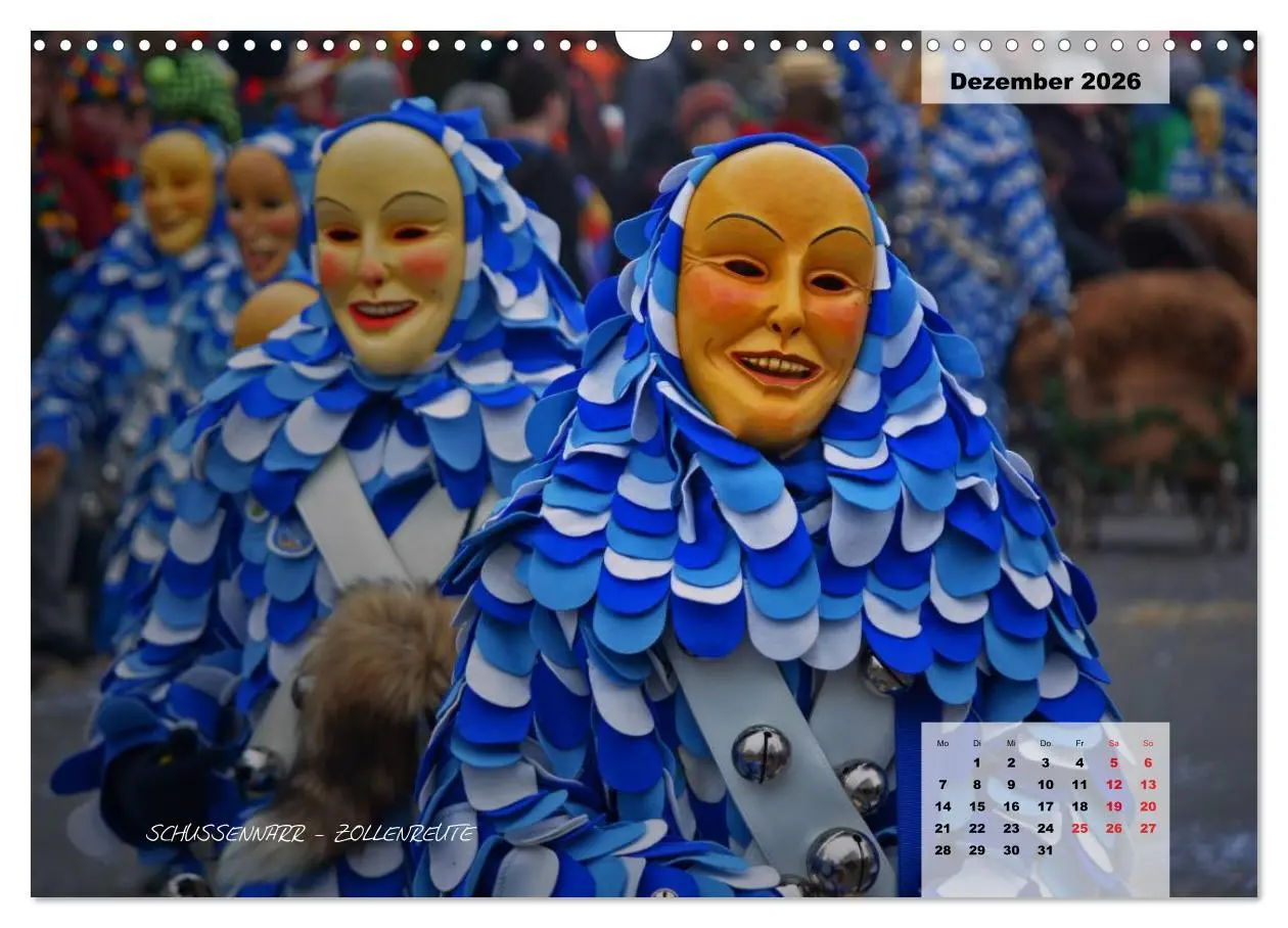 Bild: 9783516027280 | Schwäbisch alemannische Fasnet (Wandkalender 2026 DIN A3 quer),...
