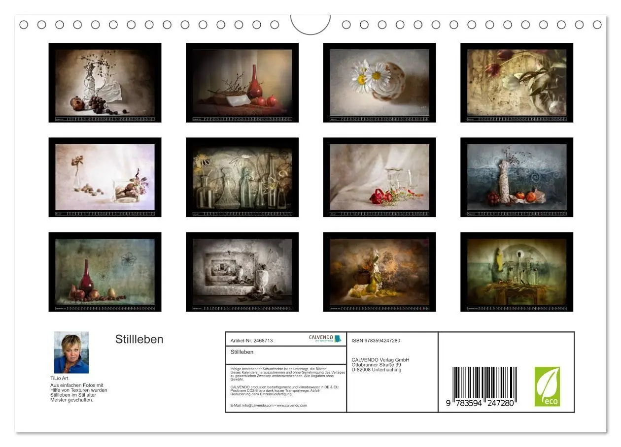 Bild: 9783594247280 | Stillleben (Wandkalender 2027 DIN A4 quer), CALVENDO Monatskalender