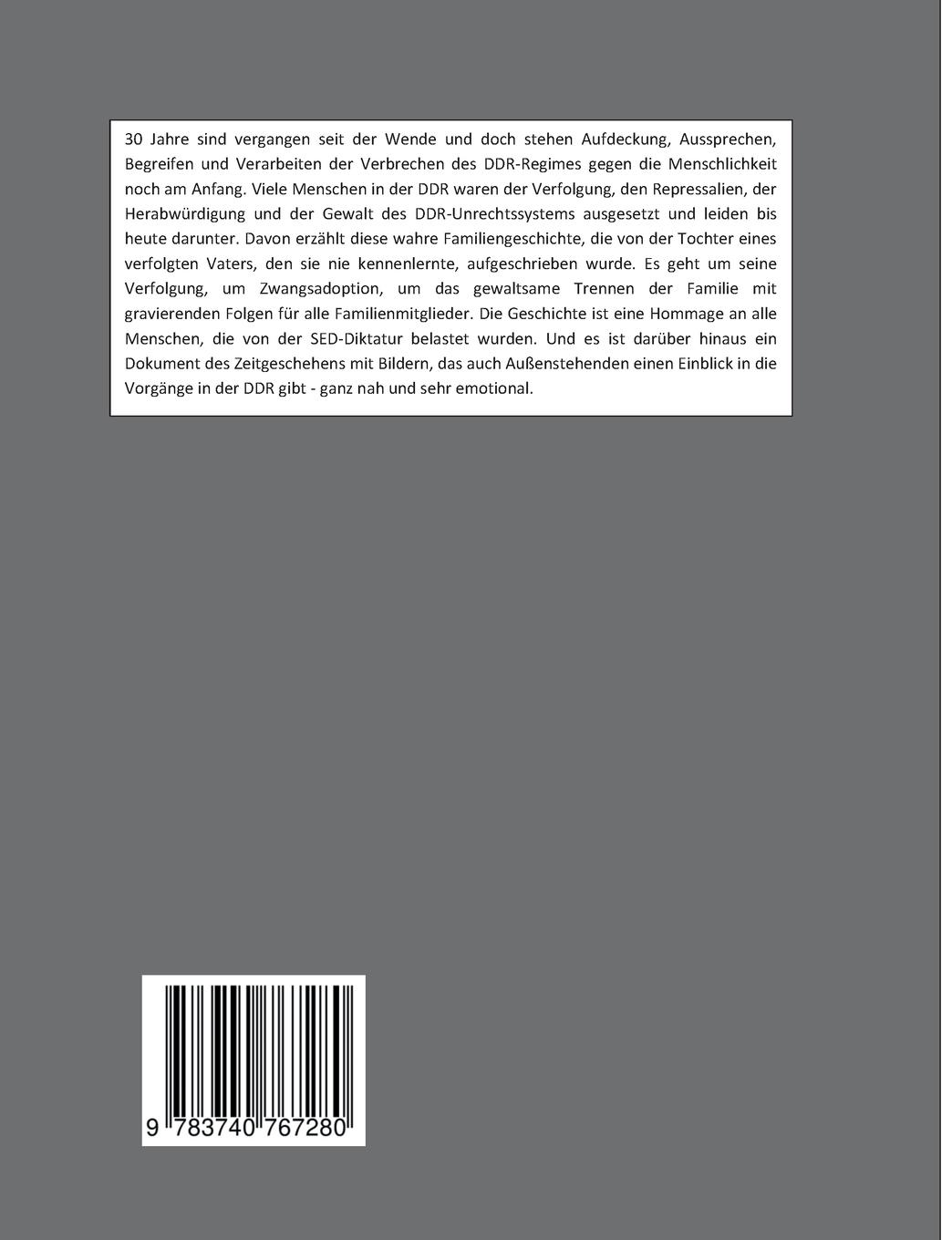 Rückseite: 9783740767280 | Wut im Bauch | Das Leben und Leiden einer Familie im DDR-Regime | Buch