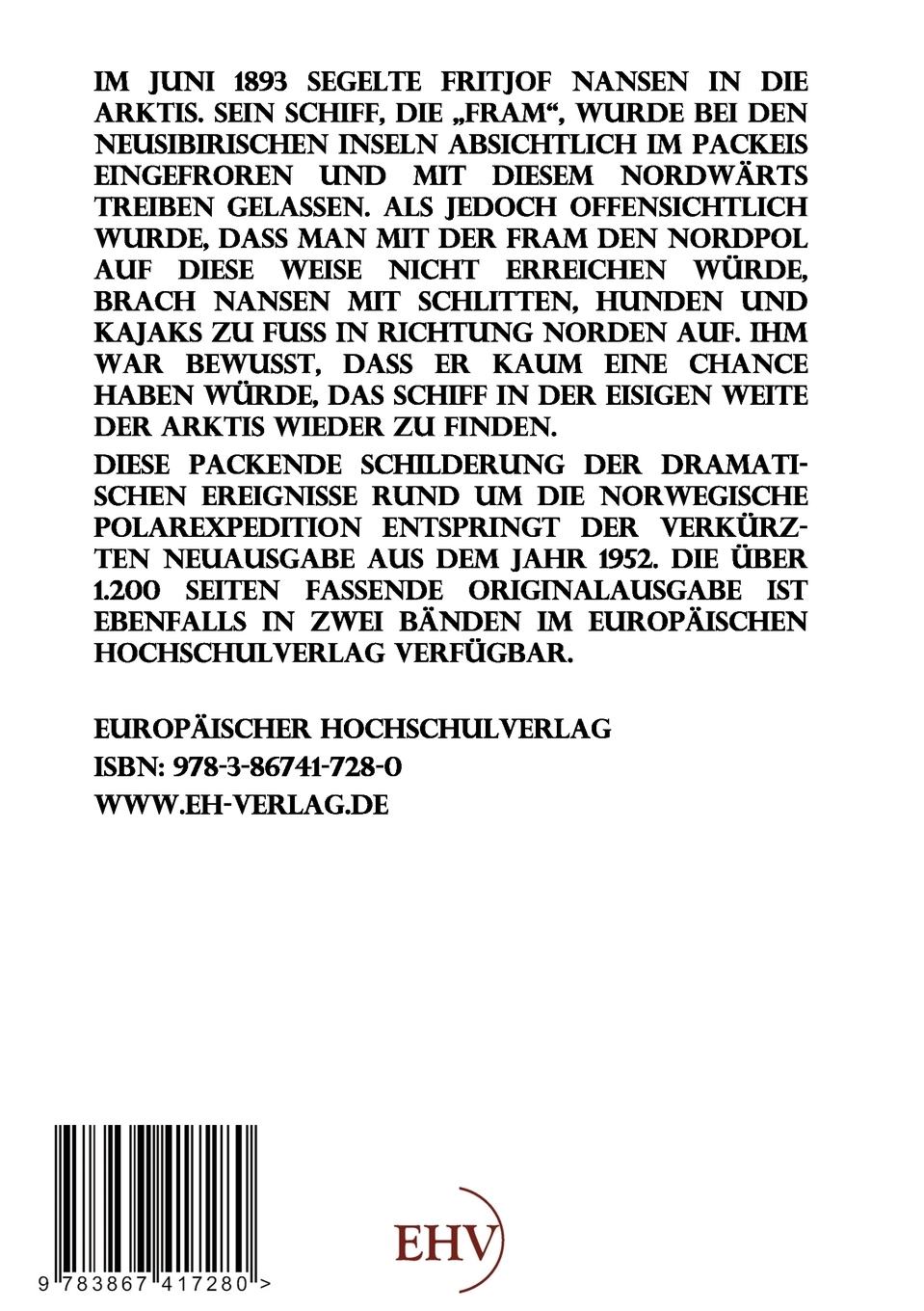 Rückseite: 9783867417280 | In Nacht und Eis | Die norwegische Polarexpedition 1893 - 1896 | Buch