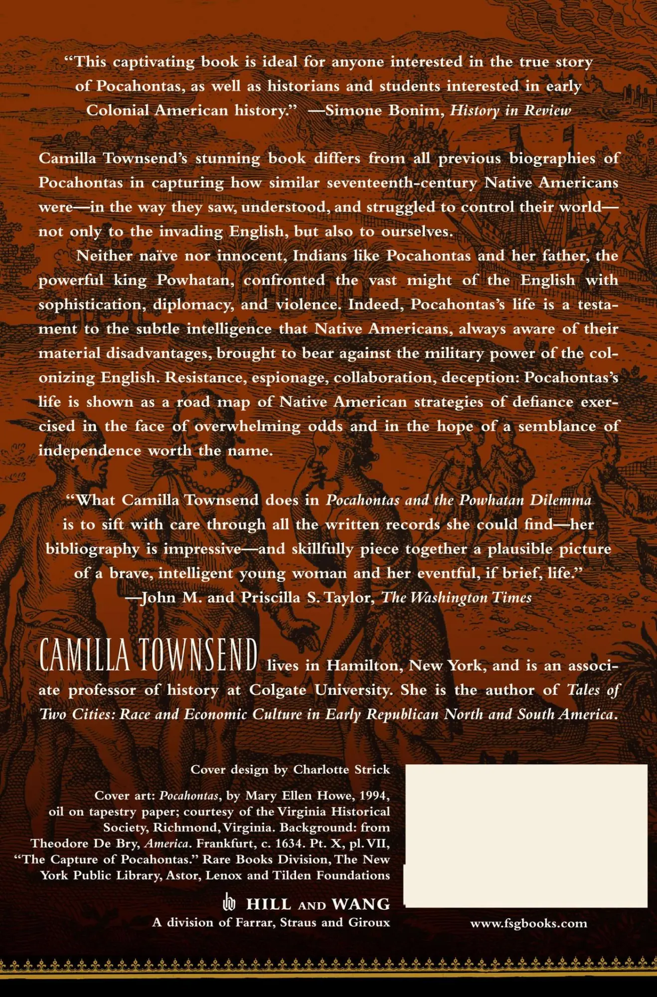 Rückseite: 9780809077380 | Pocahontas and the Powhatan Dilemma | The American Portraits Series