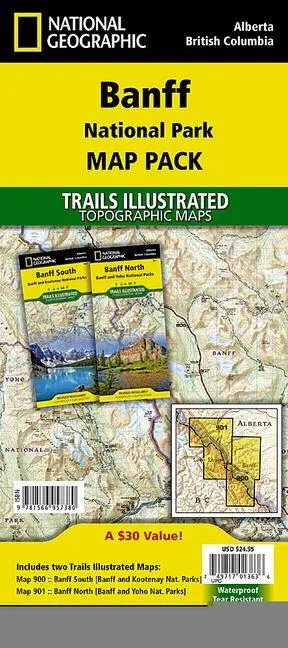 Cover: 9781566957380 | Banff National Park [Map Pack Bundle] | National Geographic Maps