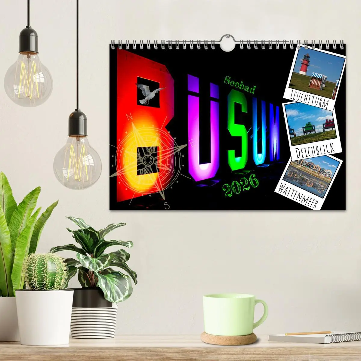 Bild: 9783457307380 | Seebad Büsum (Wandkalender 2026 DIN A4 quer), CALVENDO Monatskalender