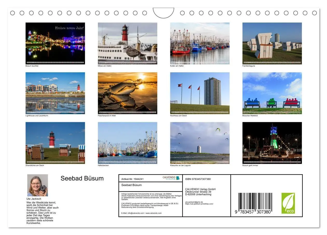 Bild: 9783457307380 | Seebad Büsum (Wandkalender 2026 DIN A4 quer), CALVENDO Monatskalender