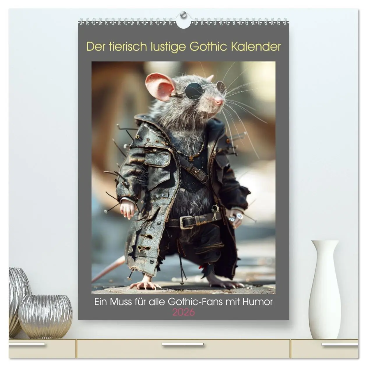 Cover: 9783516257380 | Der tierisch lustige Gothic Kalender (hochwertiger Premium...