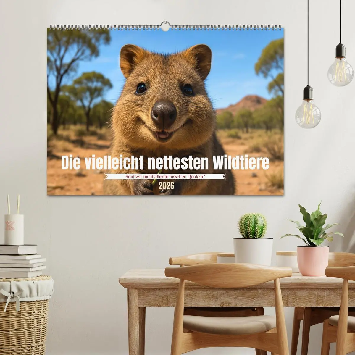 Bild: 9783516637380 | Die vielleicht nettesten Wildtiere (Wandkalender 2026 DIN A2 quer),...