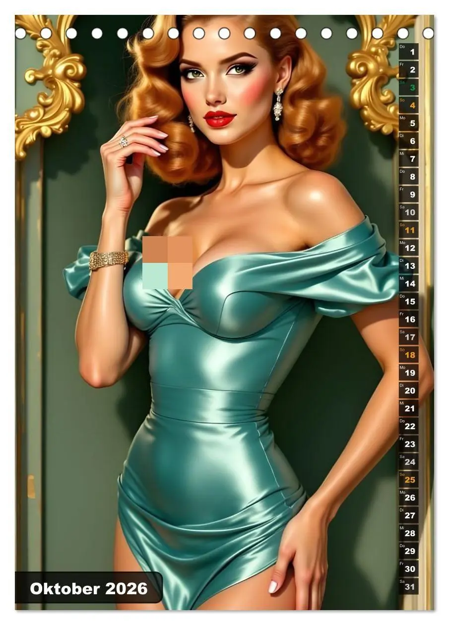 Bild: 9783516707380 | Schöne Zeiten - Schöne Frauen (Tischkalender 2026 DIN A5 hoch),...