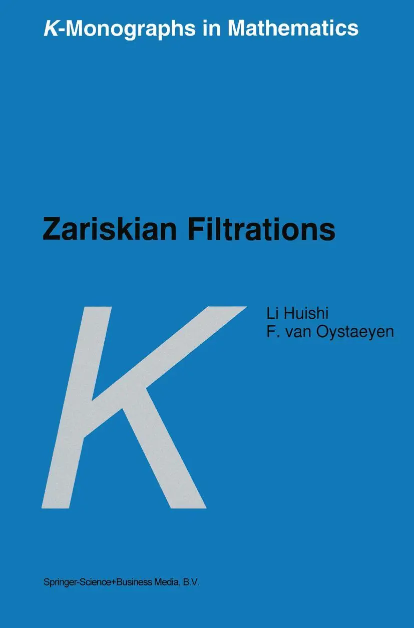 Cover: 9789048147380 | Zariskian Filtrations | Freddy Van Oystaeyen (u. a.) | Taschenbuch