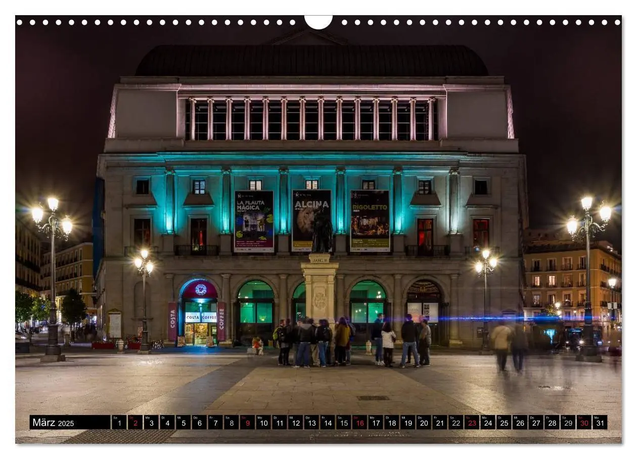 Bild: 9783435517480 | Madrid bei Nacht (Wandkalender 2025 DIN A3 quer), CALVENDO...