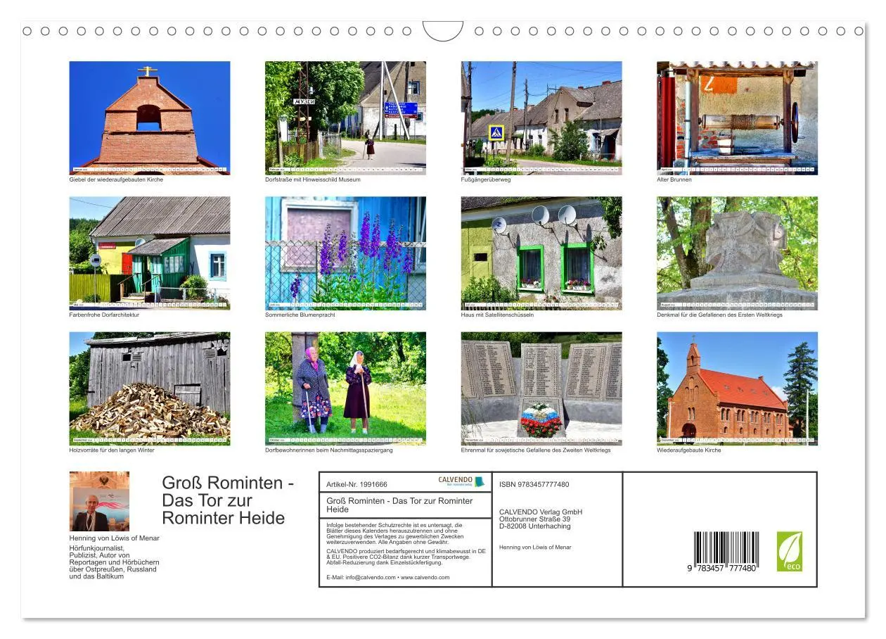 Bild: 9783457777480 | Groß Rominten - Das Tor zur Rominter Heide (Wandkalender 2026 DIN...