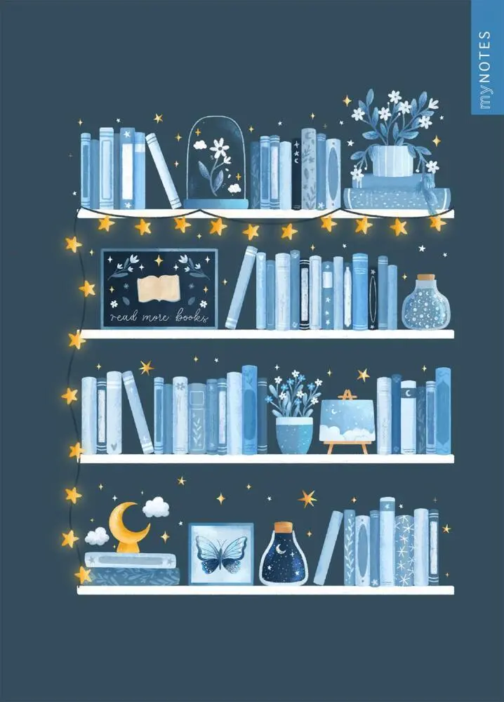 Autor: 4014489137580 | myNOTES Papeterie: Ringbuch Bücherregal | Dan Lin | Notizbuch | 192 S.