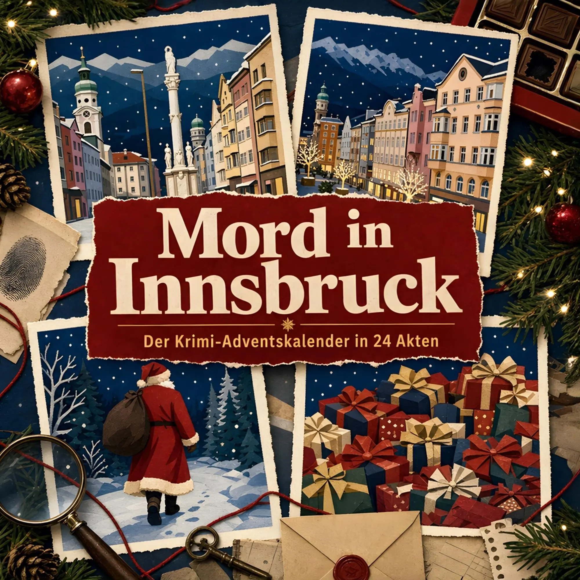 Cover: 9783696117580 | Mord in Innsbruck | Der Krimi-Adventskalender in 24 Akten | Kaiser
