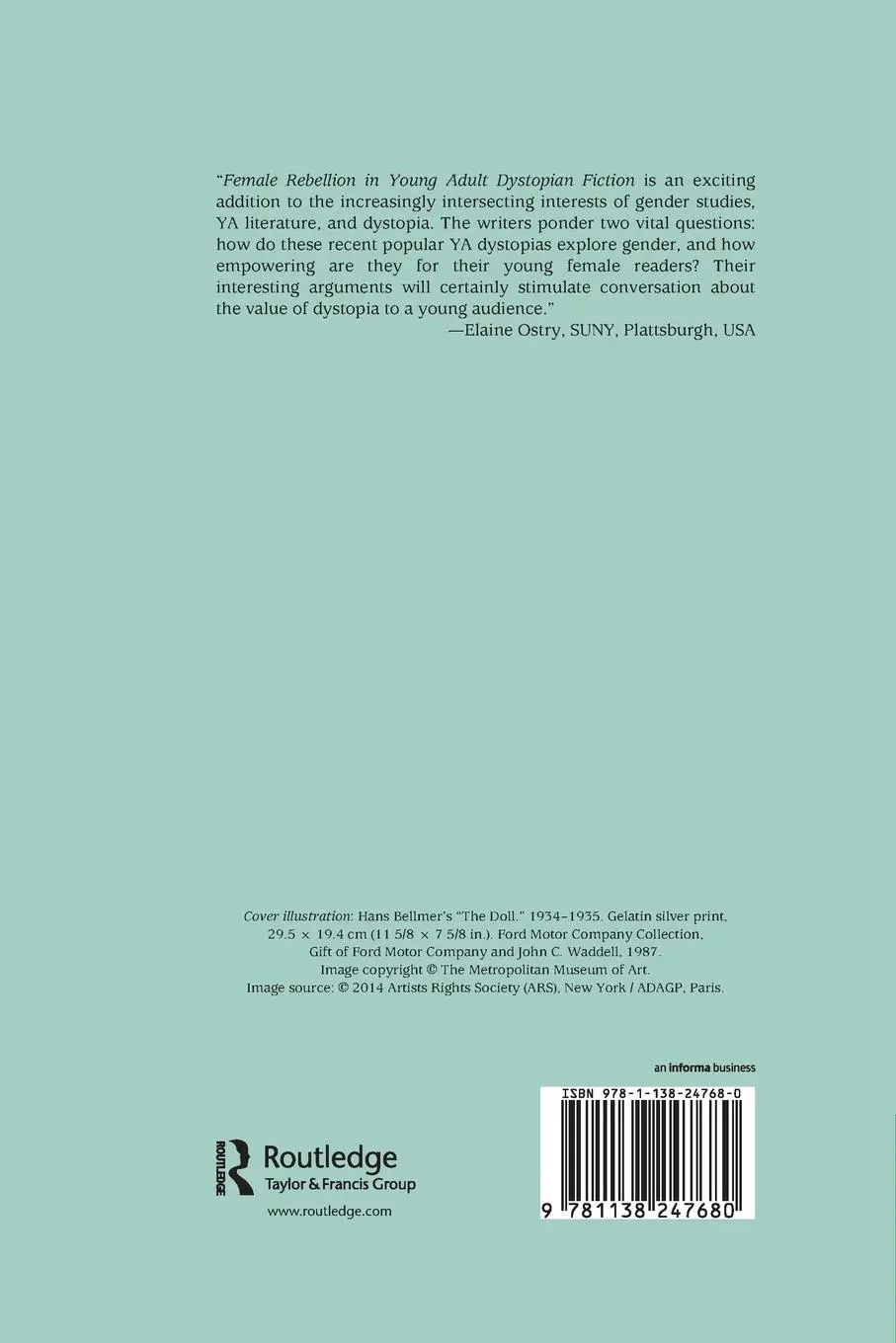 Rückseite: 9781138247680 | Female Rebellion in Young Adult Dystopian Fiction | Day (u. a.) | Buch