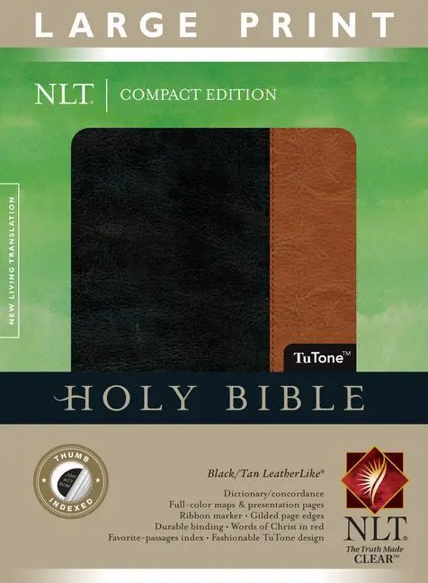 Cover: 9781414387680 | Large Print Compact Bible-NLT | Tyndale | Buch | Halbleder | Englisch