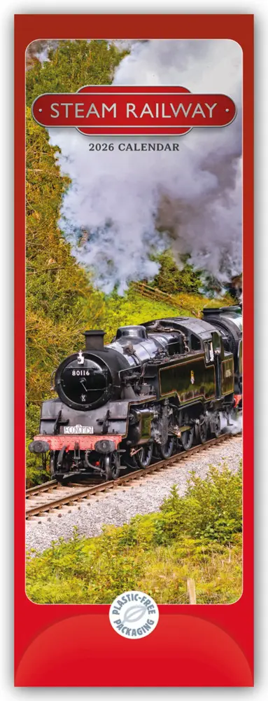 Cover: 9781529847680 | Steam Railway - Dampfeisenbahnen 2026 - Slimline-Kalender | Calendar