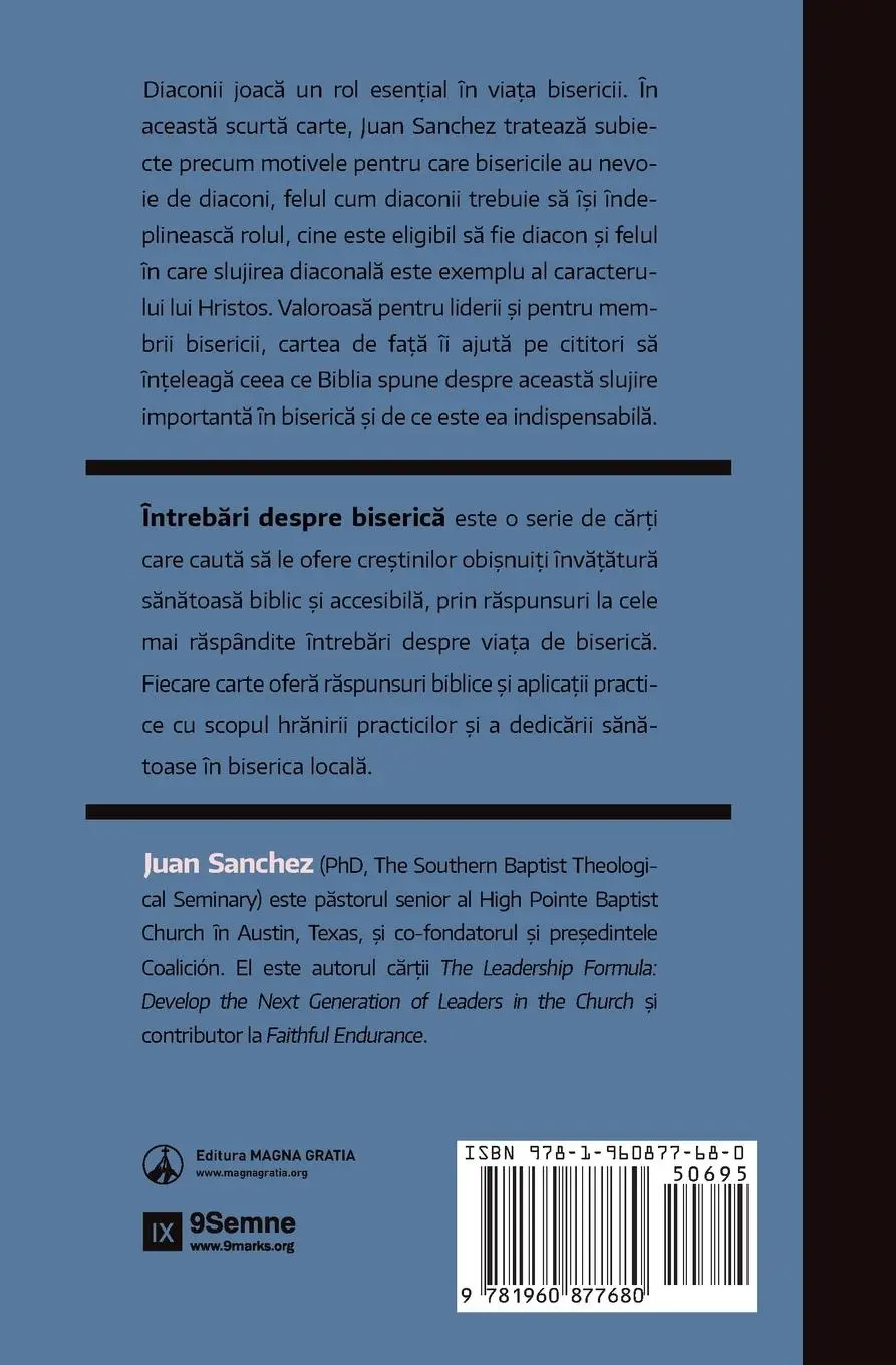 Rückseite: 9781960877680 | What Do Deacons Do? / Ce fac diaconii? | Juan Sanchez | Taschenbuch