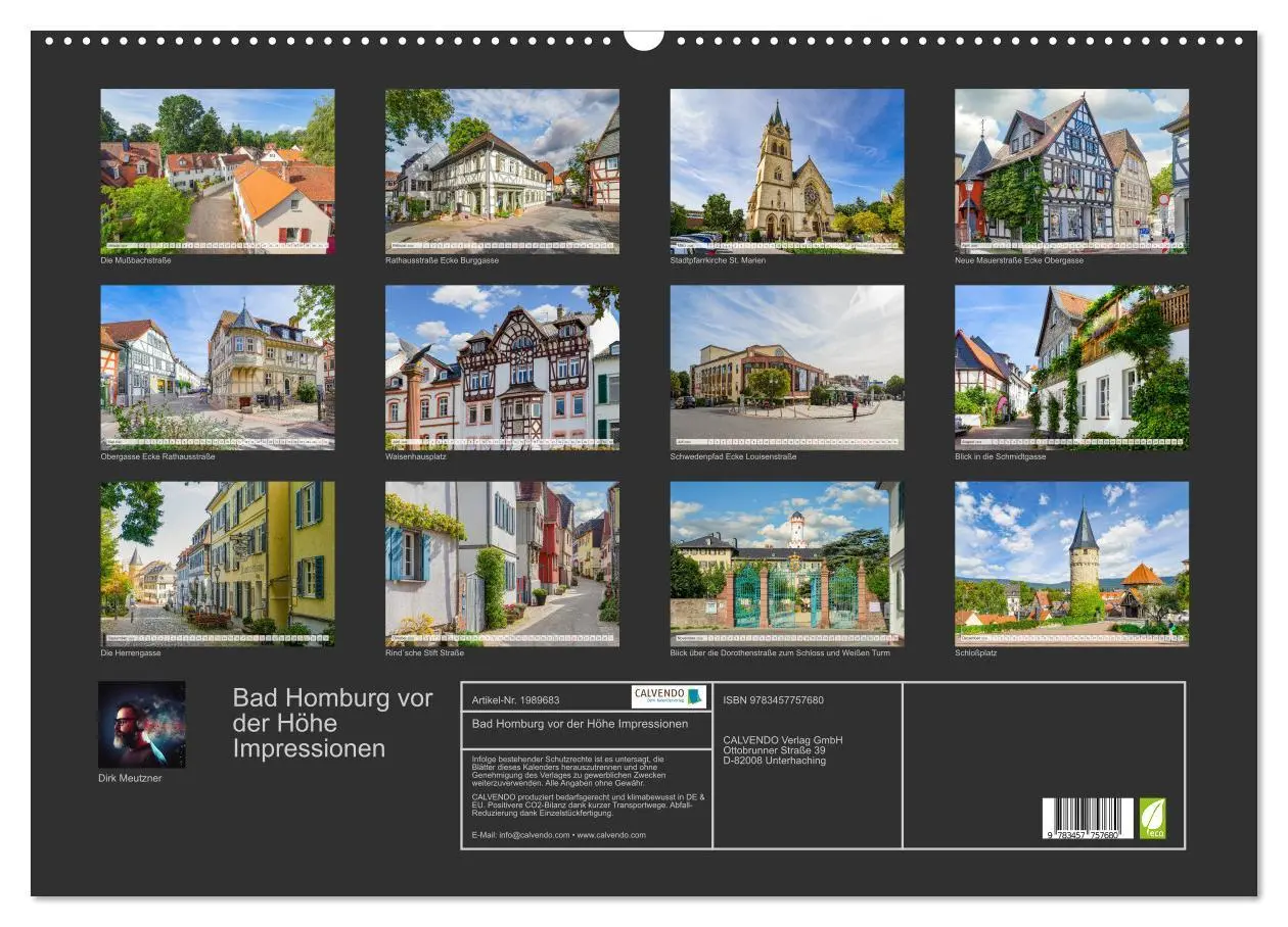 Bild: 9783457757680 | Bad Homburg vor der Höhe Impressionen (Wandkalender 2026 DIN A2...