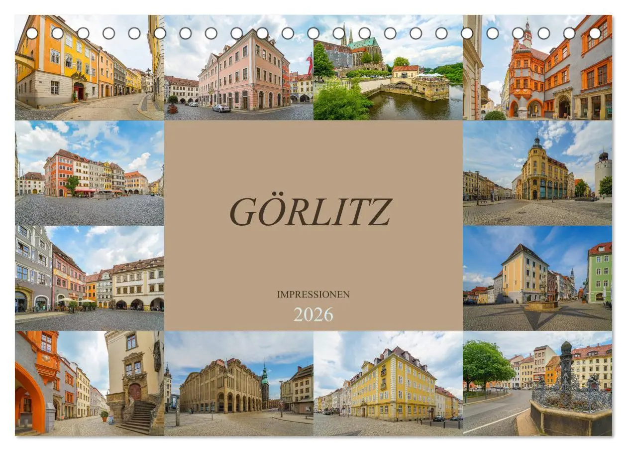 Cover: 9783457827680 | Görlitz Impressionen (Tischkalender 2026 DIN A5 quer), CALVENDO...