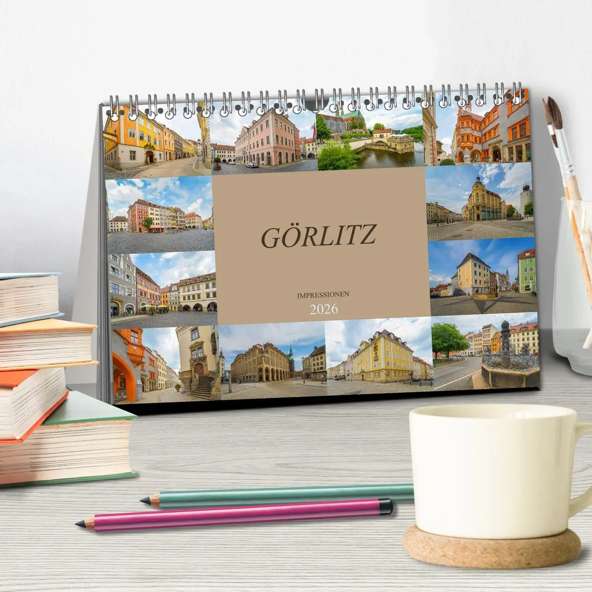 Bild: 9783457827680 | Görlitz Impressionen (Tischkalender 2026 DIN A5 quer), CALVENDO...