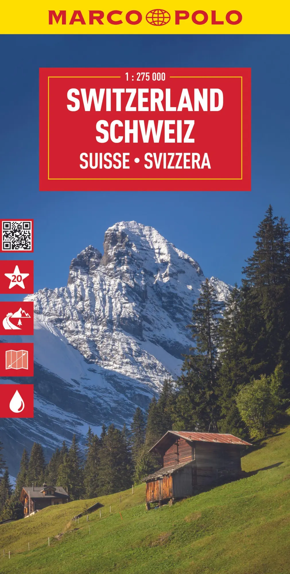 Cover: 9783575017680 | MARCO POLO Reisekarte Schweiz 1:275.000 | (Land-)Karte | Deutsch