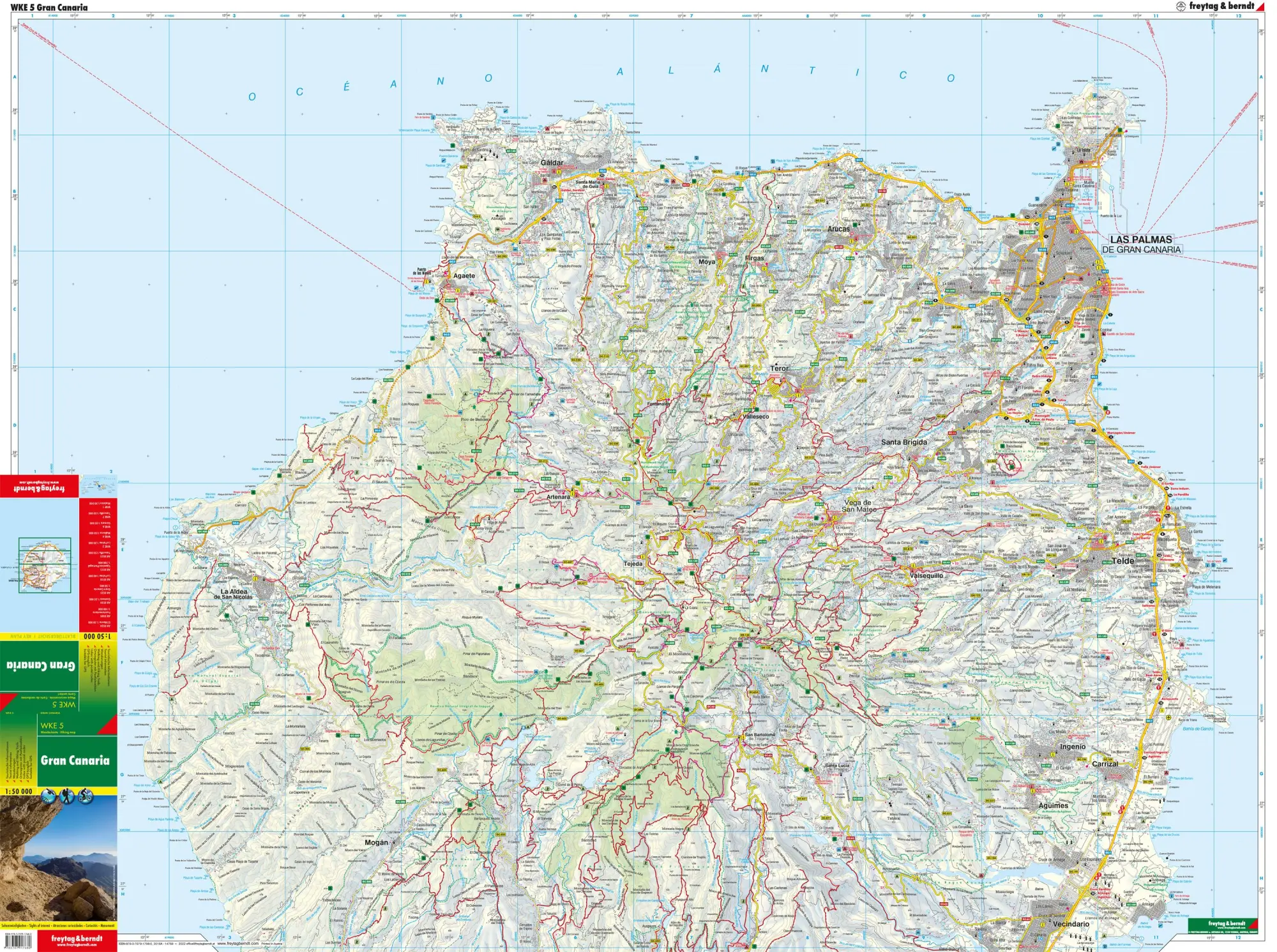 Bild: 9783707917680 | Gran Canaria, Wanderkarte 1:50.000 | (Land-)Karte | 2 Bde/Tle | 2018
