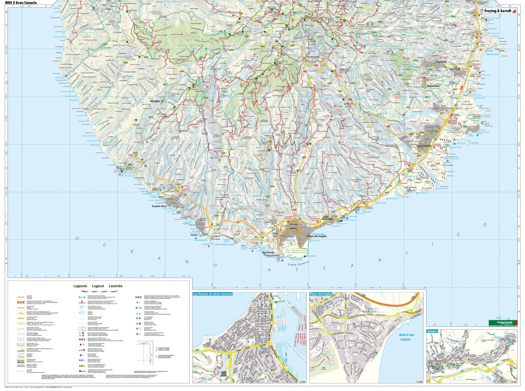 Bild: 9783707917680 | Gran Canaria, Wanderkarte 1:50.000 | (Land-)Karte | 2 Bde/Tle | 2018