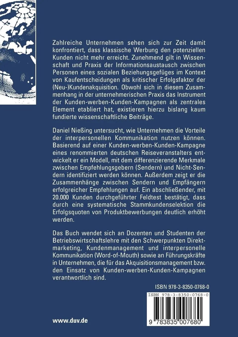 Rückseite: 9783835007680 | Kunden-werben-Kunden-Kampagnen | Daniel Nießing | Taschenbuch | xxxiii