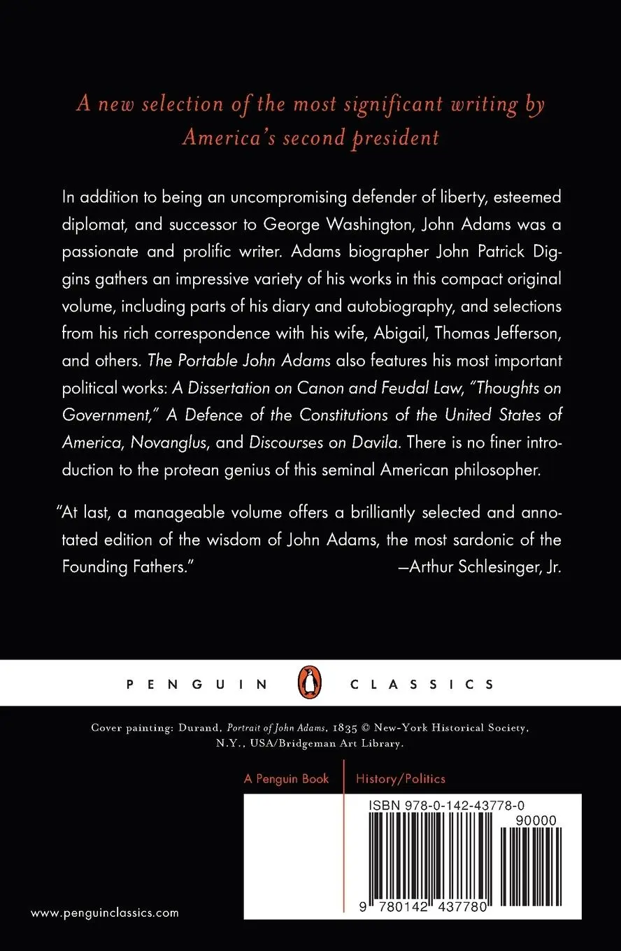 Rückseite: 9780142437780 | The Portable John Adams | John Adams | Taschenbuch | Englisch | 2004