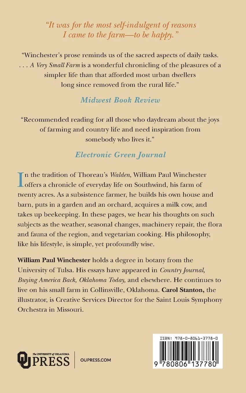 Rückseite: 9780806137780 | A Very Small Farm | William Paul Winchester | Taschenbuch | Englisch