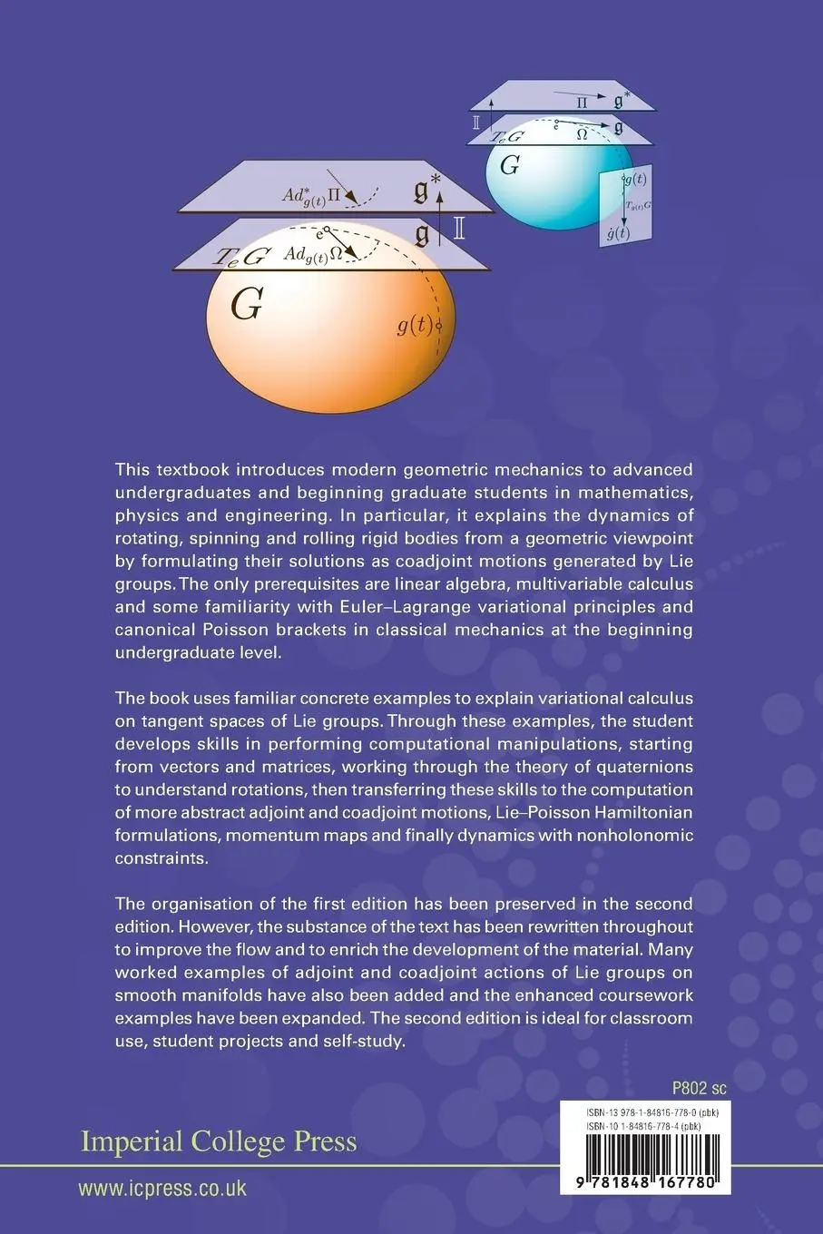 Rückseite: 9781848167780 | GEOMETRIC MECHANICS (PART II), 2 ED | Darryl D Holm | Taschenbuch
