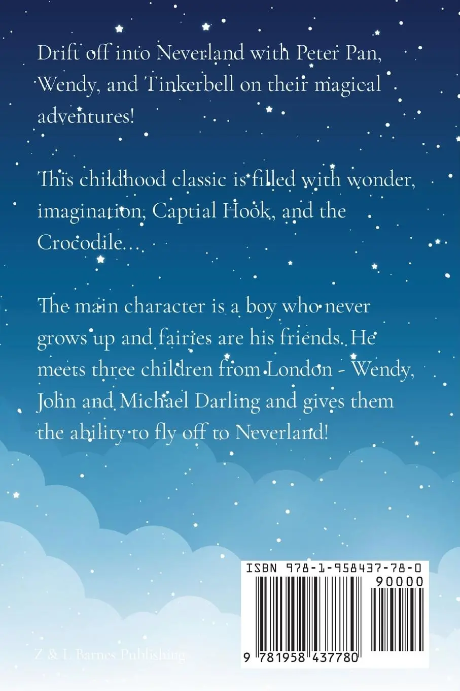 Rückseite: 9781958437780 | Peter Pan | James Matthew Barrie | Taschenbuch | Englisch | 2022