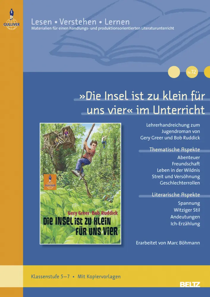 Cover: 9783407627780 | »Die Insel ist zu klein für uns vier« im Unterricht | Broschüre | 2011
